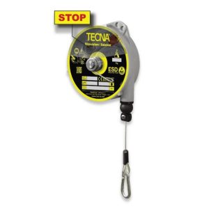 TECNA 9349ES ESD Retractor — 17.64–22.05 lbs Capacity (with STOP Device)